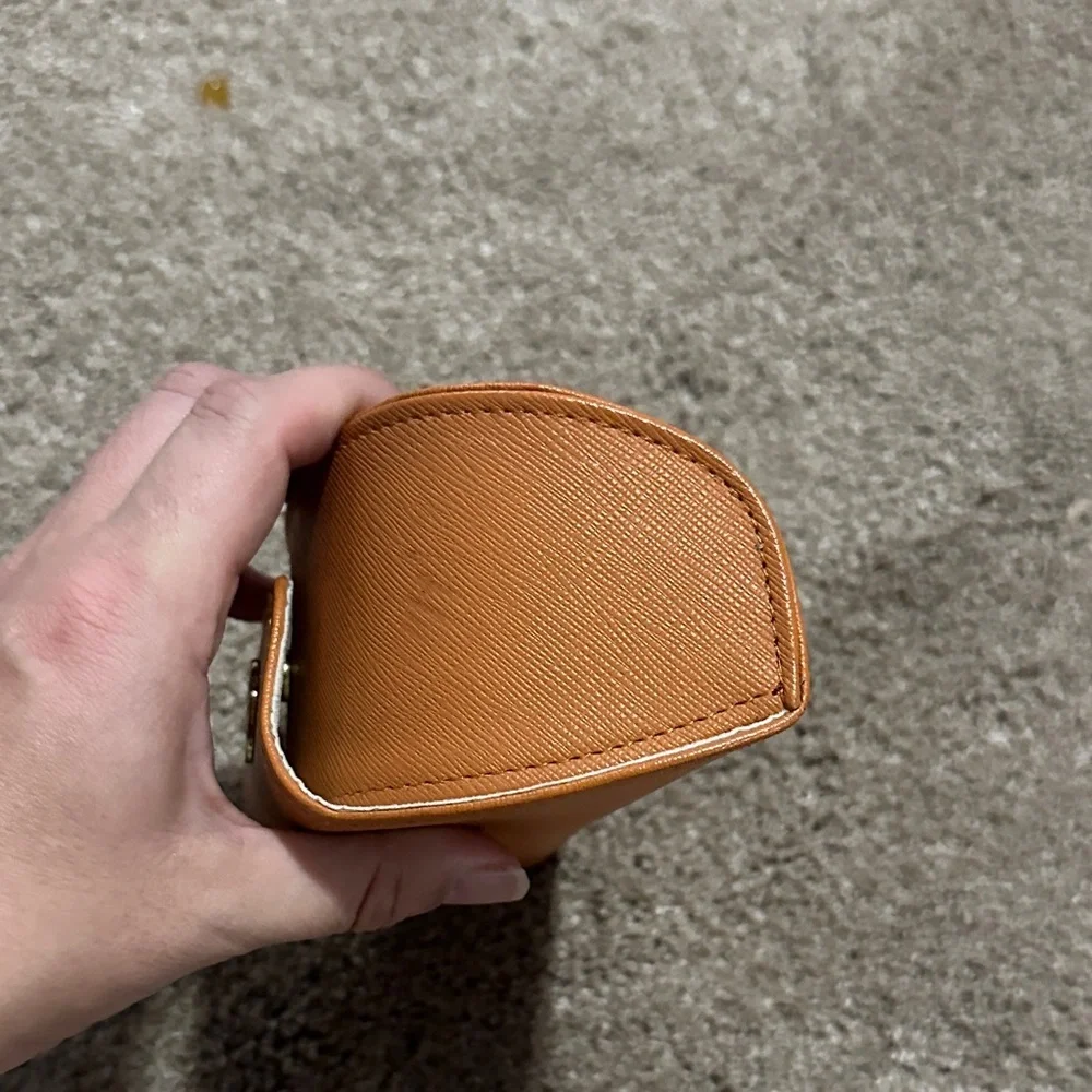 Tory Burch Brown Leather Sunglasses Case